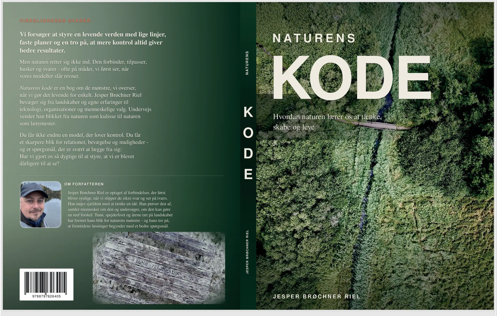 Omslaget til bogen Naturens kode af Jesper Brøchner Riel